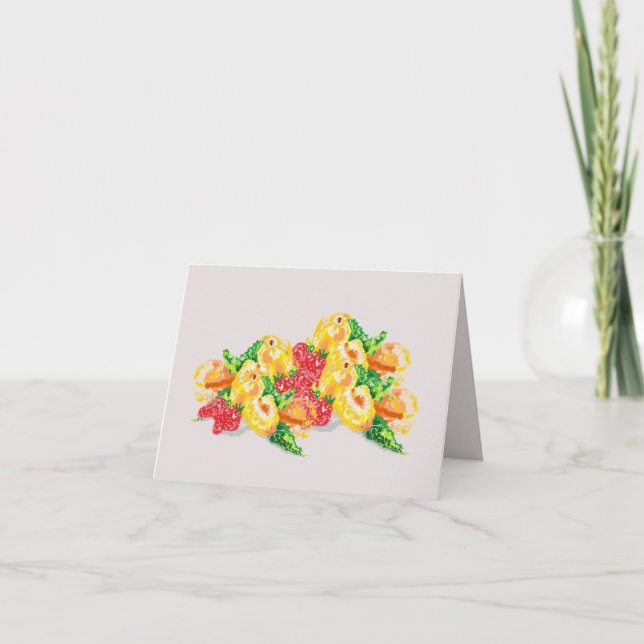 Note Card :  Love Of Fruits (Front)