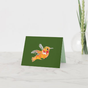 Note Card North America Humming Bird