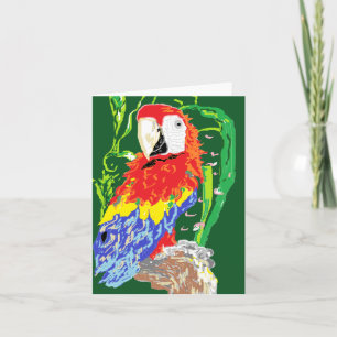 Note Card/ Parrot Card