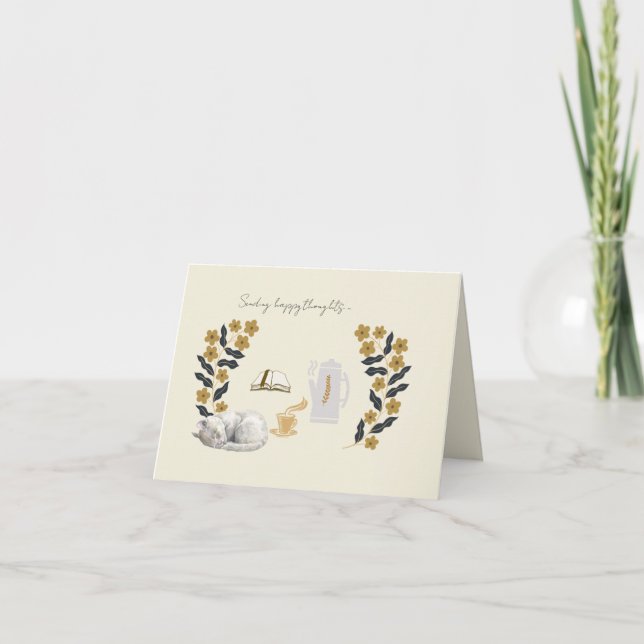 Note Card - Sending Happy Thoughts (Front)