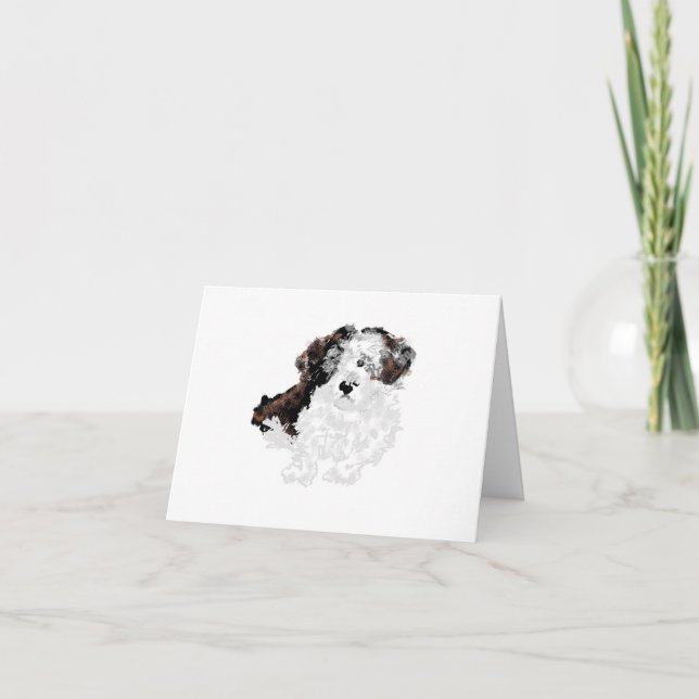 Note card  : Shih Tzu puppy (Front)