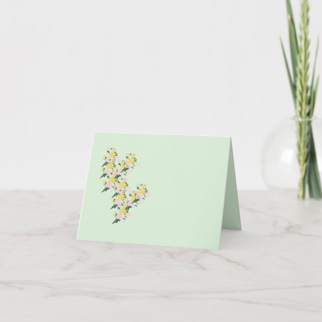 Note Card  : Spring Flowers  (Front)