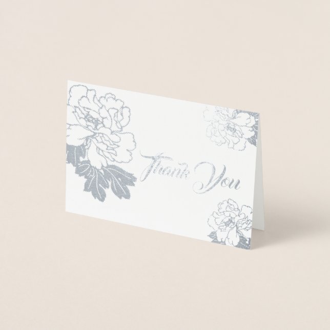 Note Card-Thank You-Mini Size Foil Card (Front)