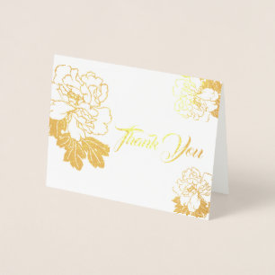 Note Card-Thank You-Small Size Foil Card