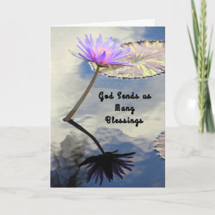 Note Card to Special Person, Water Lily Image