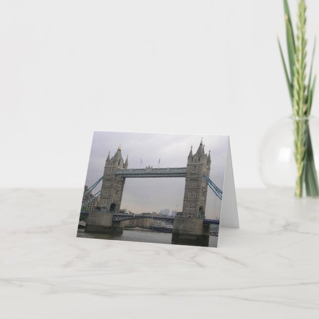 Note Card Tower Bridge over the Thames River (Front)