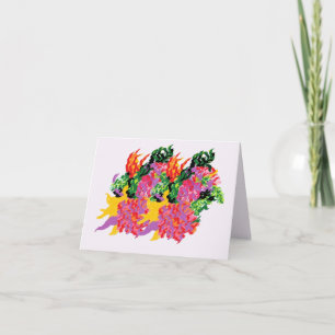 Note Card :  Tropical Bouquet