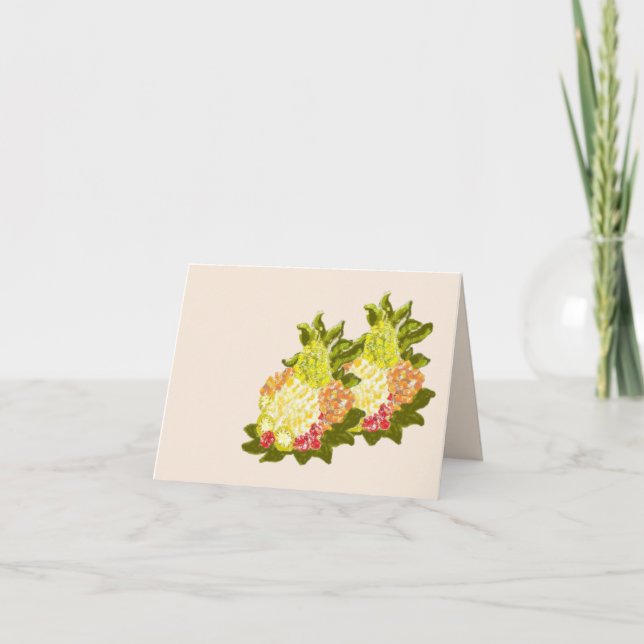 Note Card :  Tropical fruits (Front)