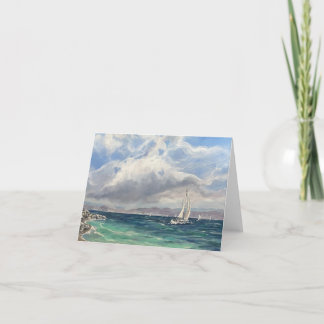 Note Card with Sailboat