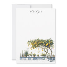 Note Cards Lemons Tree Amalfi Tile Terrace