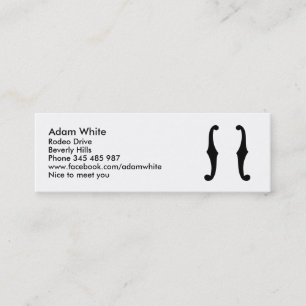 Note f holes mini business card