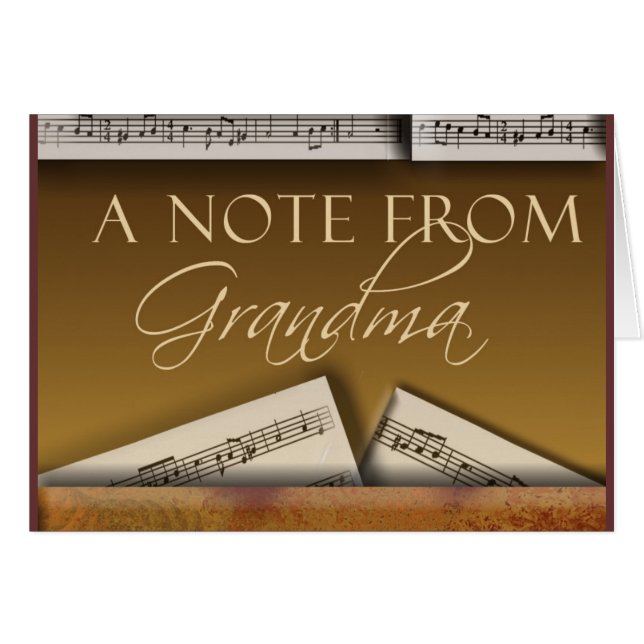 Note from grandma (Front Horizontal)