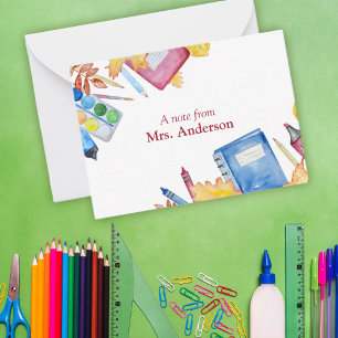 Note From Teacher Card