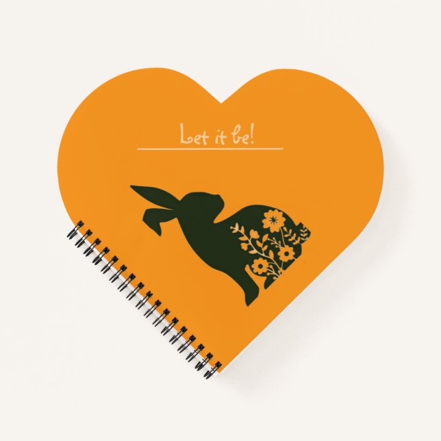 Note pad bunny's design elegant stylish notebook (Front)