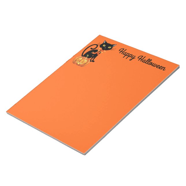 Note Pad-Halloween Cat (Angled)