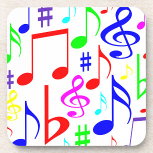 note rainbow coaster