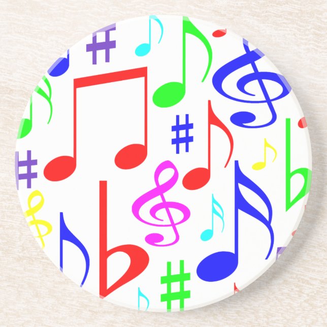 note rainbow coaster (Front)