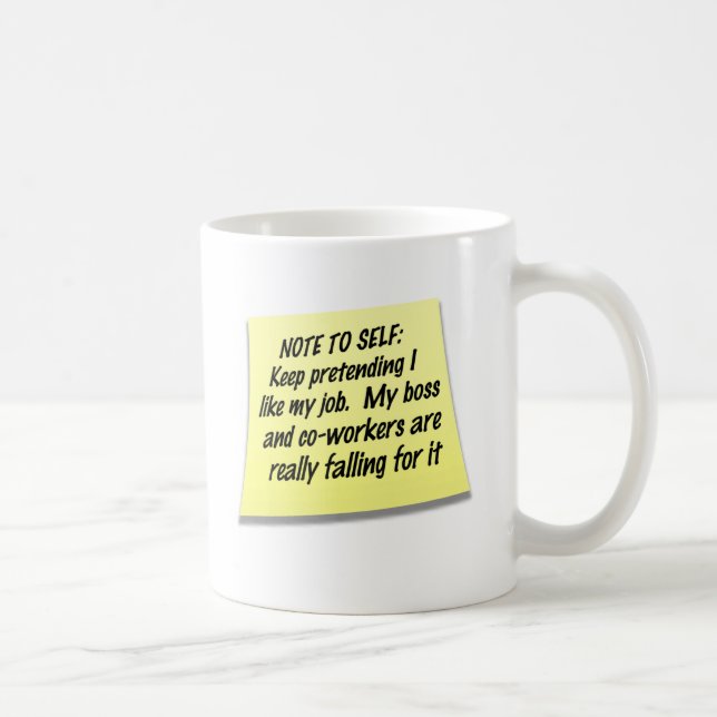 Note to Self Coffee Mug (Right)