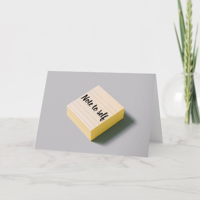 Note to Self, Don't Sweat the Small Stuff Card (Front)