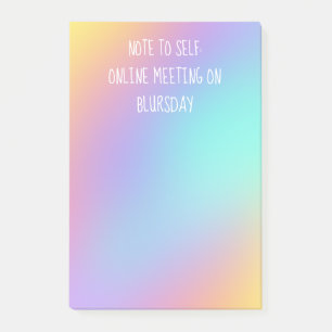 "Note to Self" Funny Colourful Post-it Notes