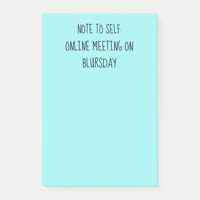 "Note to Self" Funny Home Office Notes (Front)