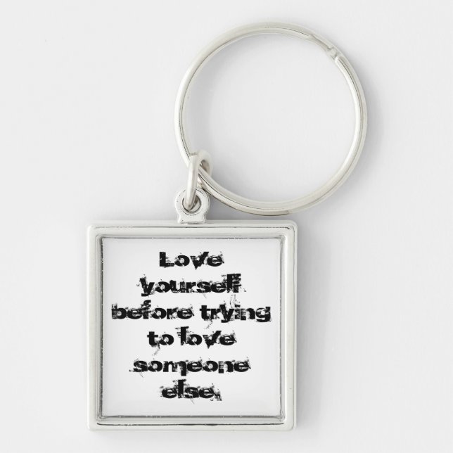 Note to Self (Keychain) Key Ring (Front)