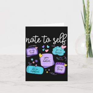 Note To Self Matter Suicide Prevention Awareness Card