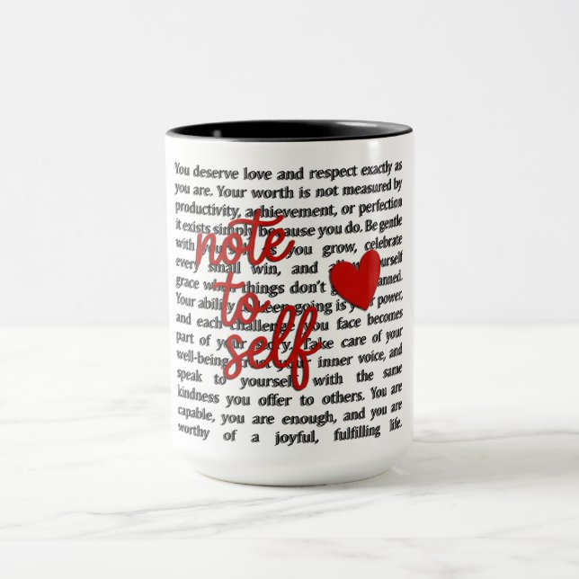 Note To Self Mug (Center)