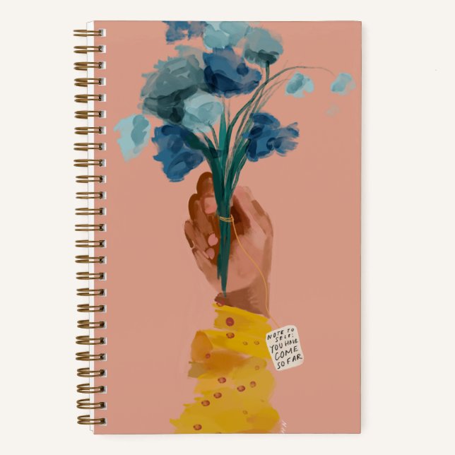 Note to self Quote - African American Black Art Notebook (Front)