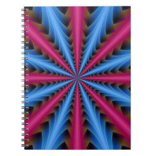 Notebook 16 Segments in Pink and Blue