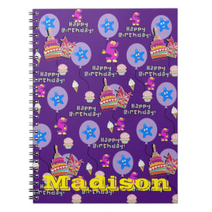 Notebook, #5 Happy 5th Birthday Notes Purple Notebook