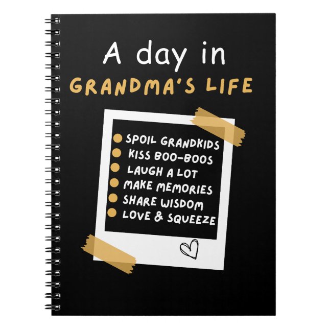 Notebook - A Day in Grandma's Life... (Front)