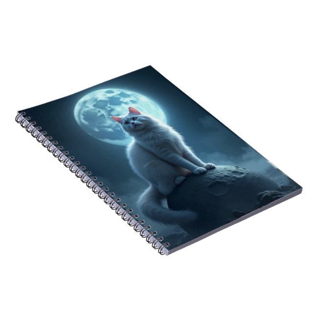 notebook cat and the moon (Right Side)