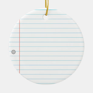 Notebook Ceramic Tree Decoration