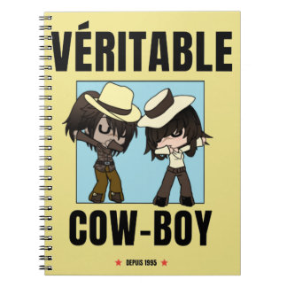 notebook "cowboy chibi"