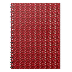 Notebook Dark Red Glitter
