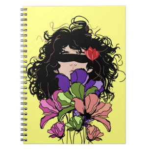 Notebook girl& Flowers