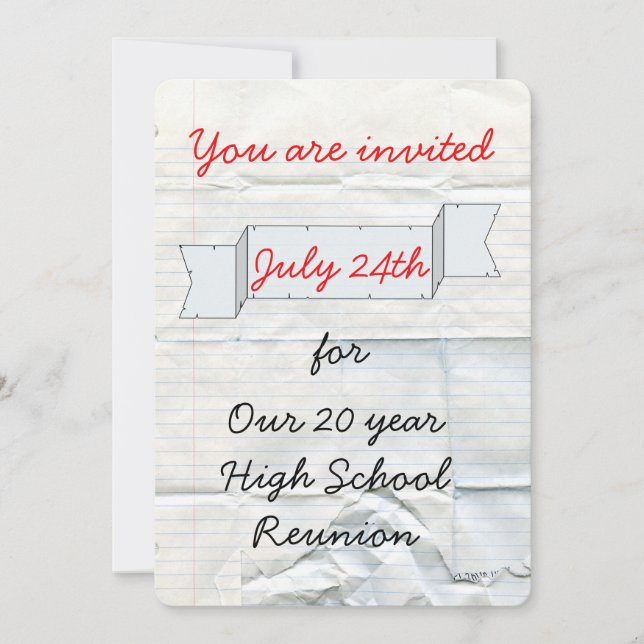 Notebook & handwriting invitation (Front)