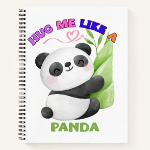 Notebook – Hug Me Like a Panda 🐼