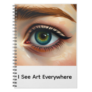 Notebook I see Art artistic eye gift