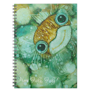 Notebook "Inkblot/Cute Fish  Personalize