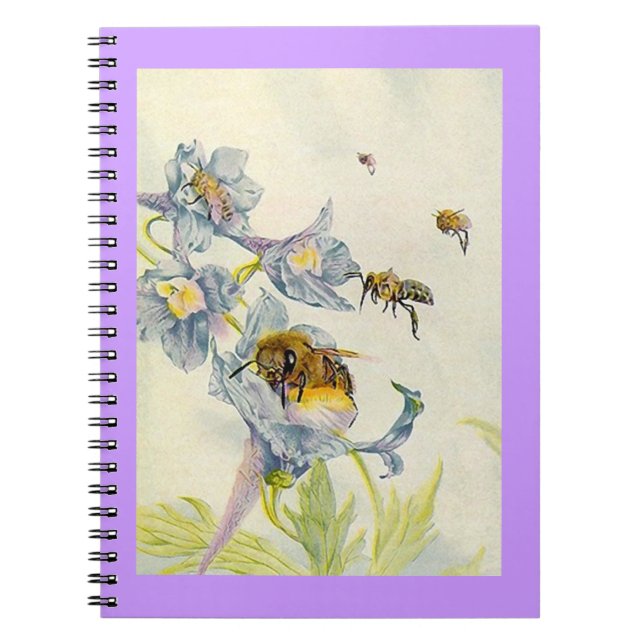 Notebook Journal Beekeeper Honeybee bees Diary (Front)
