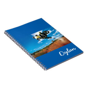 Notebook-Motorcycle & Custom Name Spiral Notebook