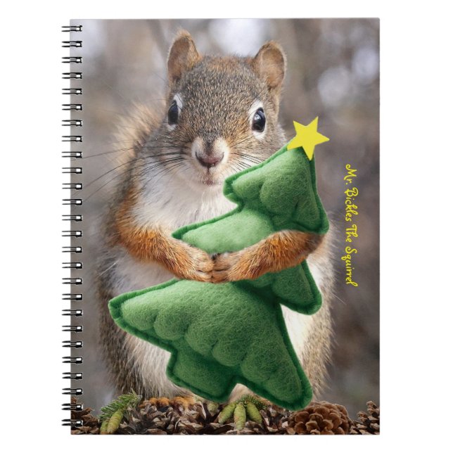 Notebook Mr. Bickles The Squirrel 6.5 x 8.75" (Front)