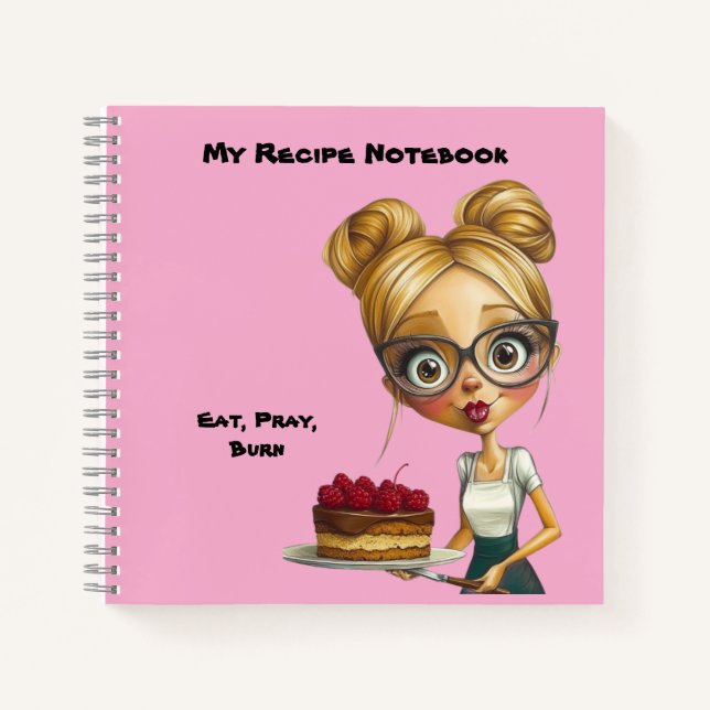 Notebook. My recipe book. With humor. Notebook (Front)