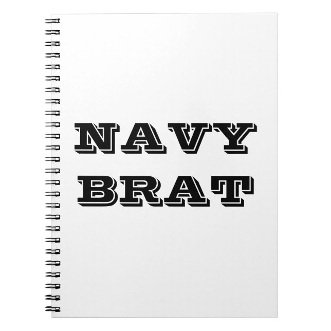 Notebook Navy Brat (Front)