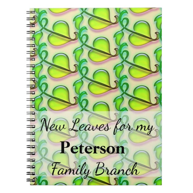 Notebook - New Leaves For Family Branch (Front)