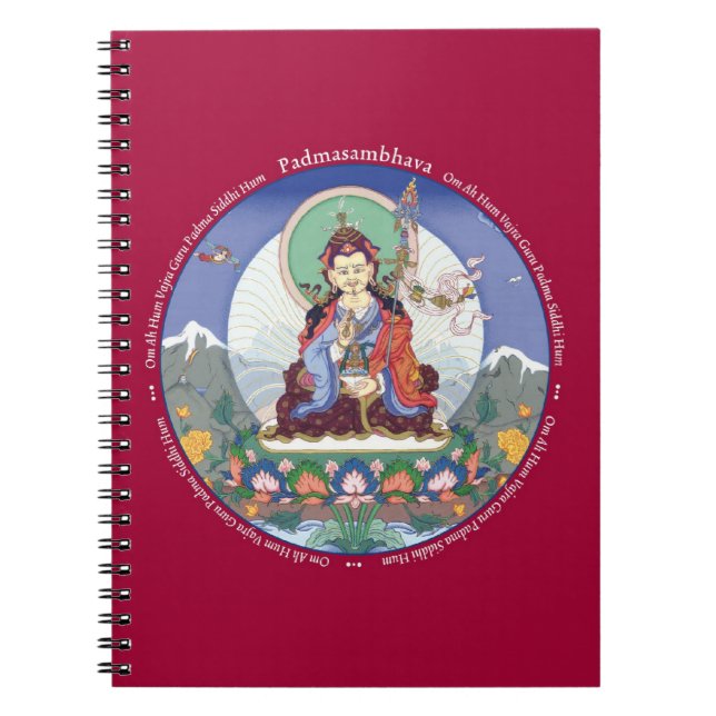 NOTEBOOK - Padmasambhava (Guru Rinpoche) + mantra (Front)