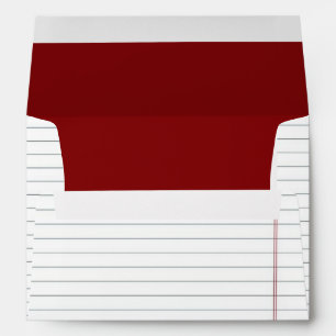Notebook Paper Custom Envelope