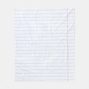 Notebook paper paper texture lines fleece blanket